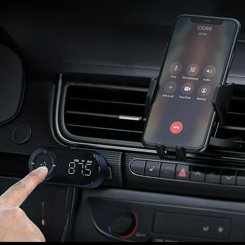 Car Hands-free Music Receiver TF Card LED Display Bluetooth For 5.3 FM Transmitter Car FM Receiver Car Bluetooth Audio Receiver