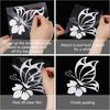 10Pcs Butterfly Car Decals Reflective Car Sticker Self Adhesive Waterproof Automotive Exterior Decoration Butterflies for SUV Hook Motorcycle