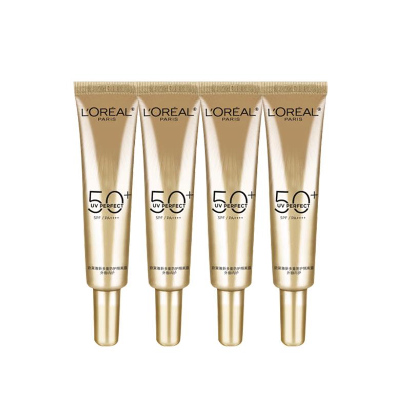 Набор пробников L Oreal Paris, Освежающий и защита от УФ, Пробник, Водостойкий, Средства по уходу за кожей L Oreal Маленький золотой тюбик Солнцезащитный крем Средний пробник-15мл4 золотой