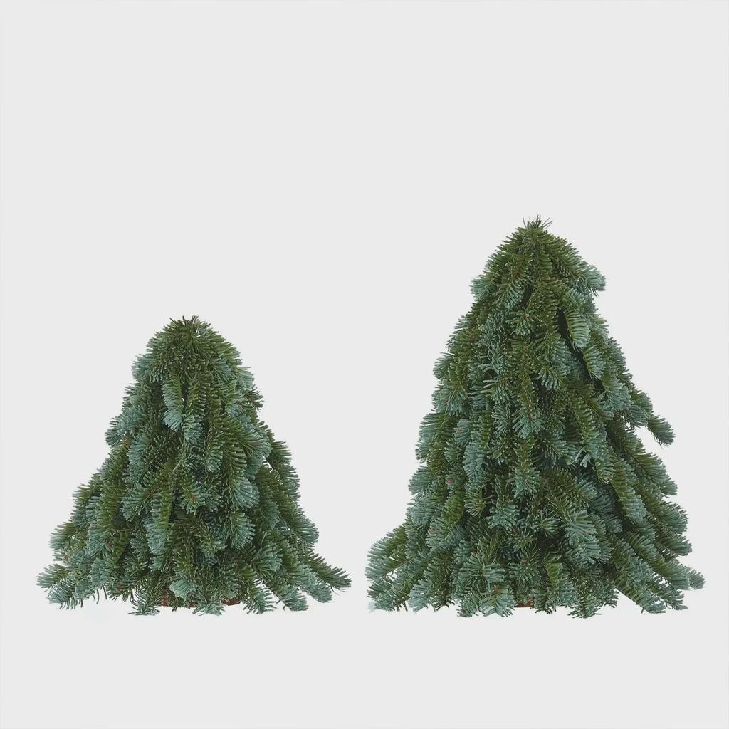 2024 Encrypted Nobel Pine Desktop Christmas Tree: High-Grade Miniature Decoration for a Festive Home Atmosphere