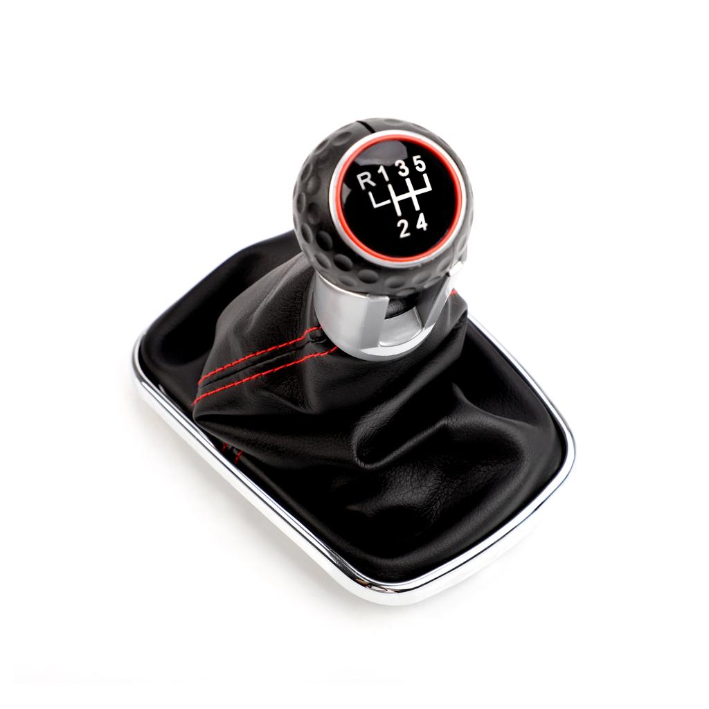 5 / 6 Speed Black Frame Gear Shift Knob Lever Gaiter Boot 1999-2004 12mm For Volkswagen VW Golf 4 IV MK4 GTI R32 Bora Jetta