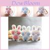 Adorable Cute Bunny Plush Toy Keychain Soft Short Plush Cartoon Rabbit Bag Charm