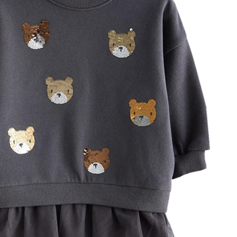 Dívčí svetr šaty s dlouhým rukávem - Princeznovský styl na jaro a podzim, Horký prodej v EU a USA