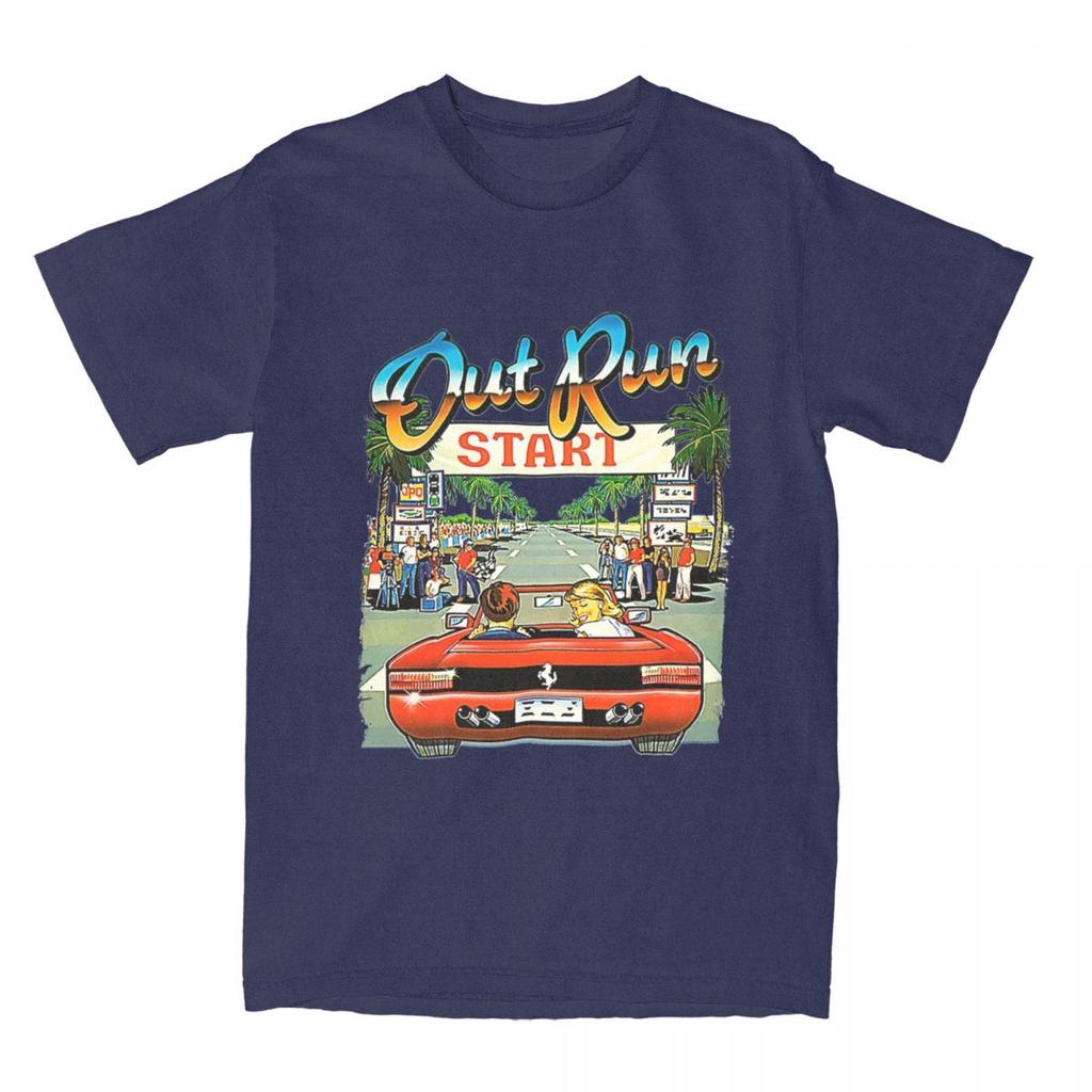Herren Damen Out Run Videospiel Shirt Bekleidung Lustig 100% Baumwolle 80er Gaming T-Shirt Top Tee Kleidung Neuankömmling