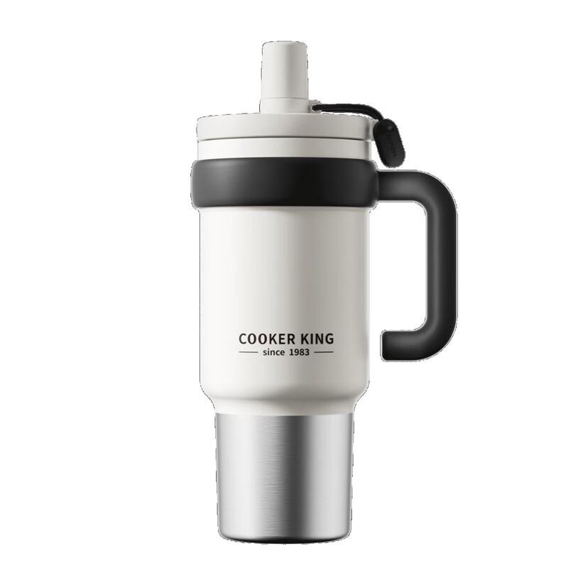 COOKER KING 316 Stainless Steel Large Capacity Insulated Tumbler with Straw