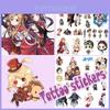 Sticker Exquis Mini Tatuaj Anime cu Personaje de Desene Animate Charmante Pentru Exprimare Unică