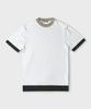 PANICALE White Cotton Linen Blend Short Sleeve Crew Neck Knit