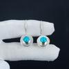 Natural Satnt Rosa Turquoise Gemstone Earrings, 925 Sterling Silver Earring, Handmade Boho Silver Jewelry Dangle Earrings, Women Day  Gift