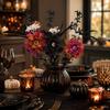 Halloween Decorative Picks with Black Bats and for Home Party Ornaments