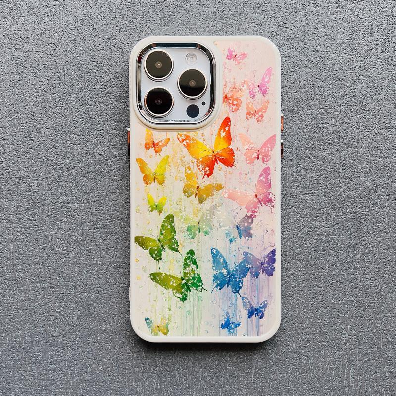Variety Colorful Butterfly Silicone Phone Case For IPhone 14 15 16 Pro Max Plus 11 12 13 Pro Max X XS XR 7 8 Plus SE2 Back Cover