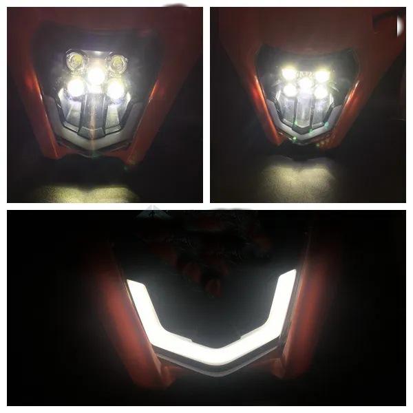 KTM Motorcycle Off-Road LED Front Headlight Assembly Cover - E17