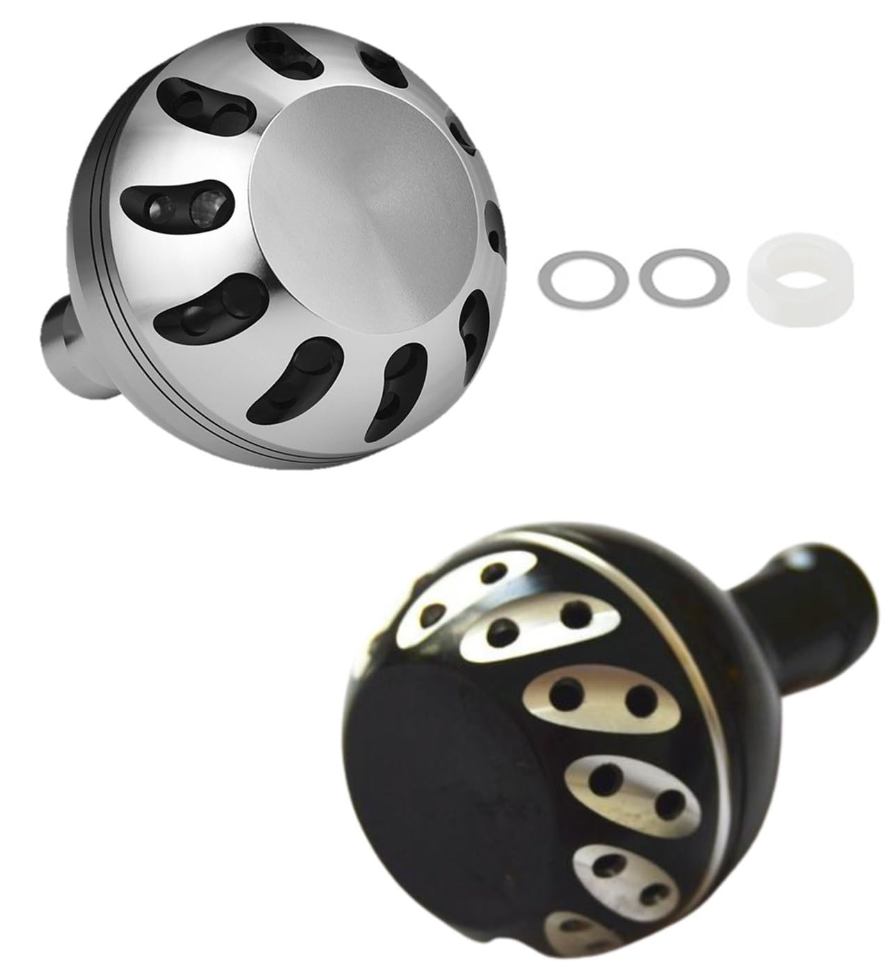 

APAGAI of Aluminum Round Handle Universal Fit for Shimano A and Daiwa S Available in Various for Shore Tai Rubber Horse Mackerel Sabiki Surf Light