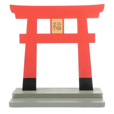 1 Stück Gebäudemodell Japanischer Shinto Torii Holztor Japanischer Schrein Statue Miniatur Schrein Heim Desktop Dekoration