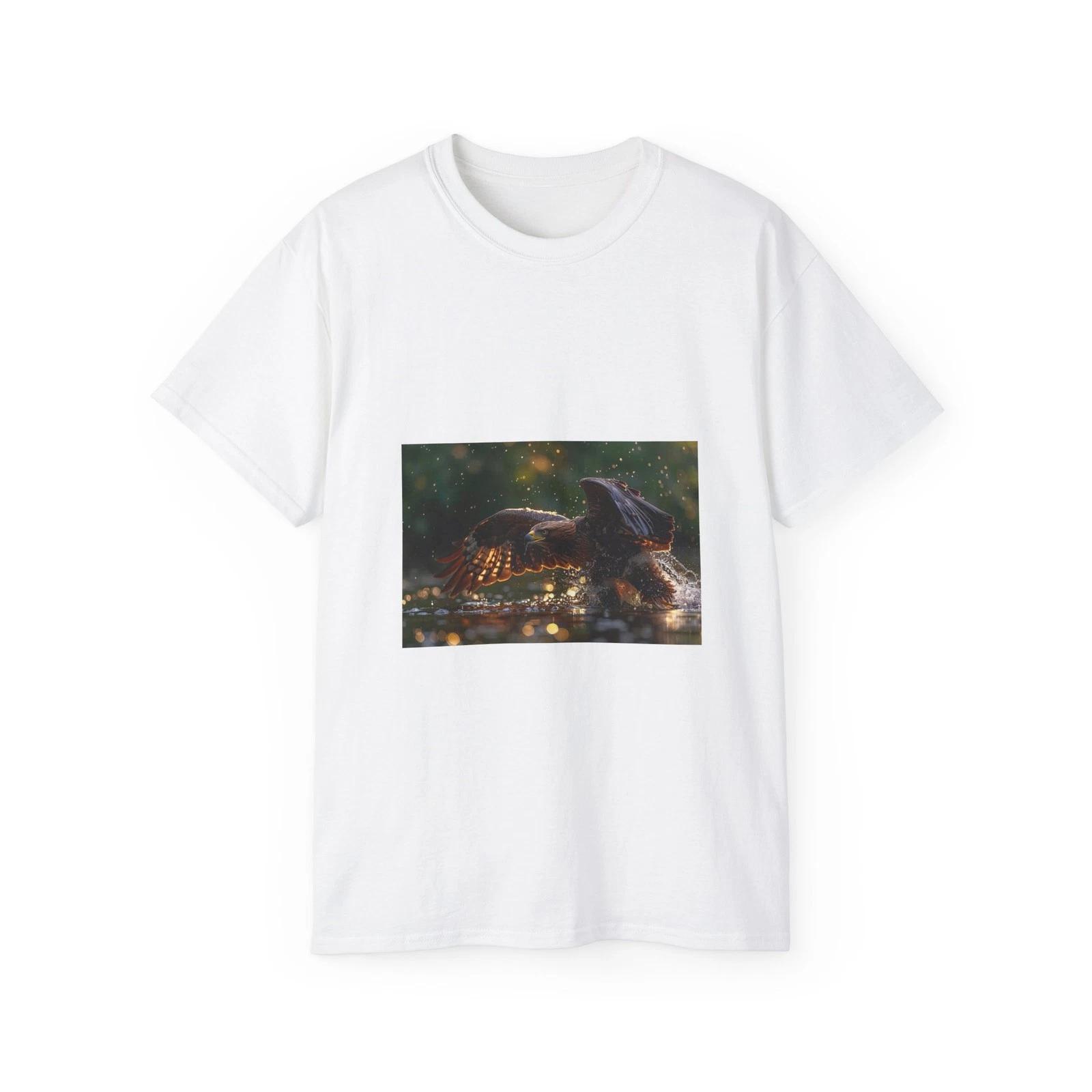 Hawk Falcon Bird Nature Wildlife Raptor | Custom Graphic T-Shirt 2XL