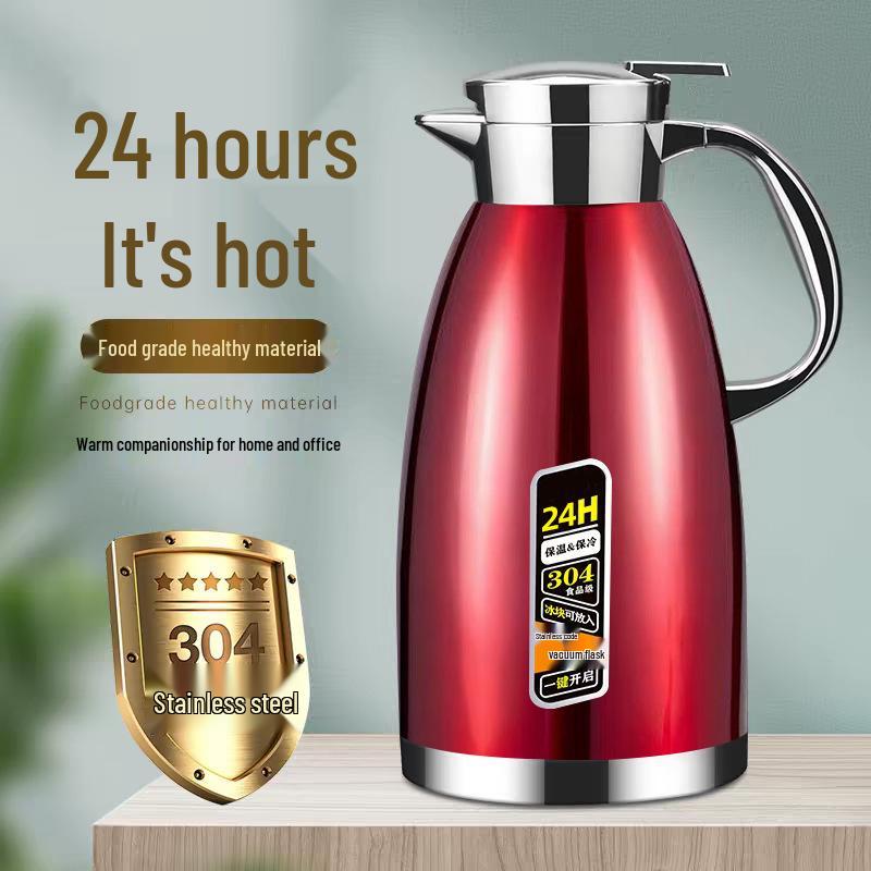

Large Capacity Stainless Steel Thermos Teapot for Home, Restaurant, or Hotel - Free Shipping