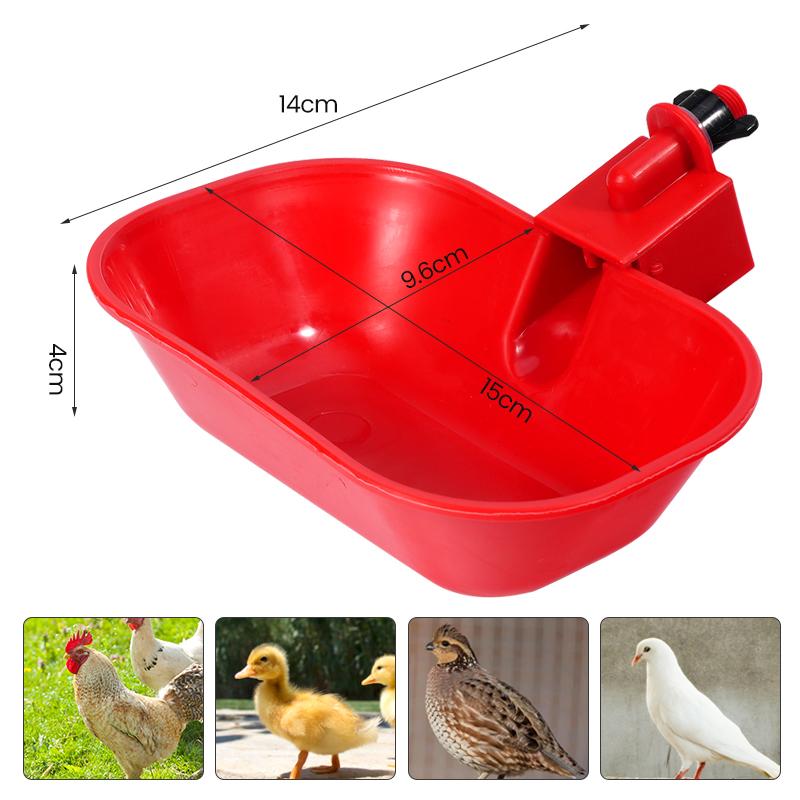 

10/20 Sets Automatic Chicken Water Drinkers for Pigeons And Birds Plastic Poultry Water Cups Feeder for Animal Breeding as picture