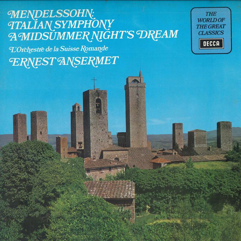 

LP Record MENDELSSOHN L ORCHESTRE DE LA SUISS - Italian Symphony / A Midsummer Nigh SPA153 DECCA 1965 Japan Classical Used
