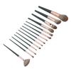 Set 14 Pennelli Trucco Polvere Correttore Fard Ombretti Blush con Verde St