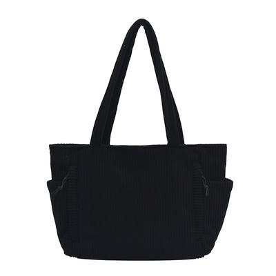 Nuova borsa da donna, velluto a coste semplice e alla moda.