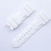 22mm 24mm 26mm Quality Soft Nature Silicone Rubber Watchband Black Blue Gray Green Red For Panerai Strap Waterproof Wristband