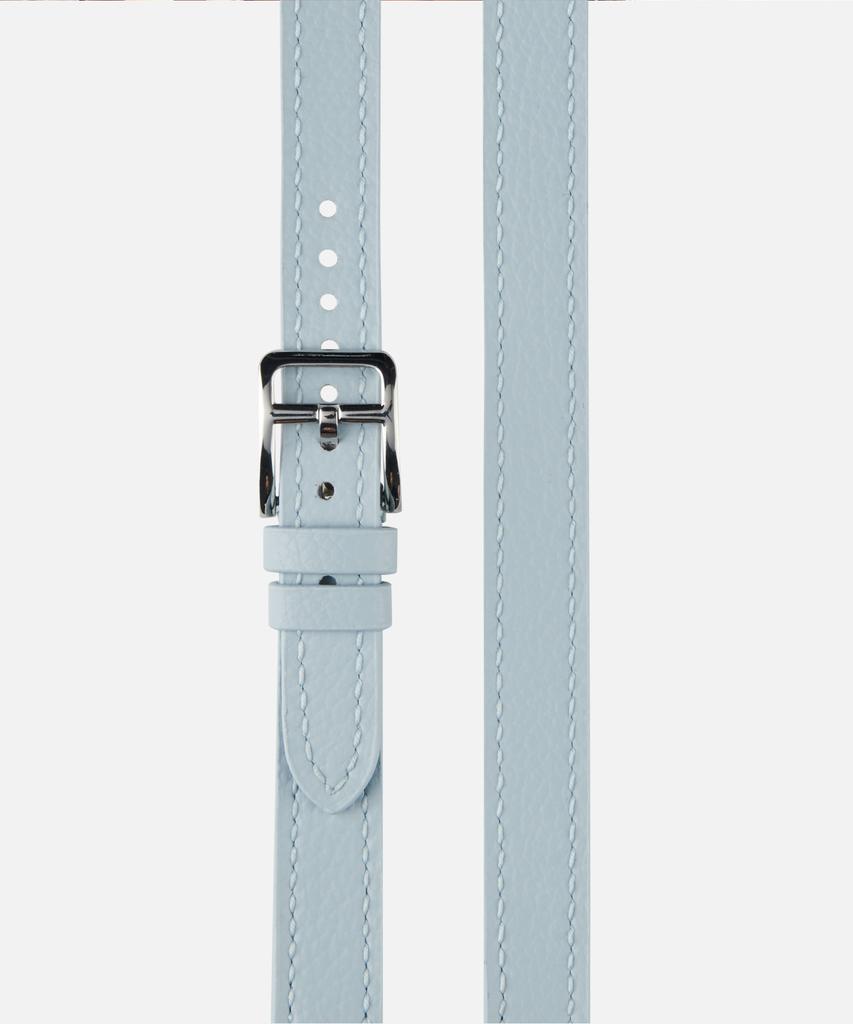 Adeo Apple Watch Double Strap Slim Double Tour Vegan Leather Watch Strap Sky Blanc (A Type)