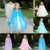 Fairy Girl Kids Cape Frozen Elsa Dress Princess Costume Cloak Tulle Xmas Shawl