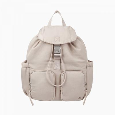 Women Satin Nylon Flap Backpack 4k3214g Rmu