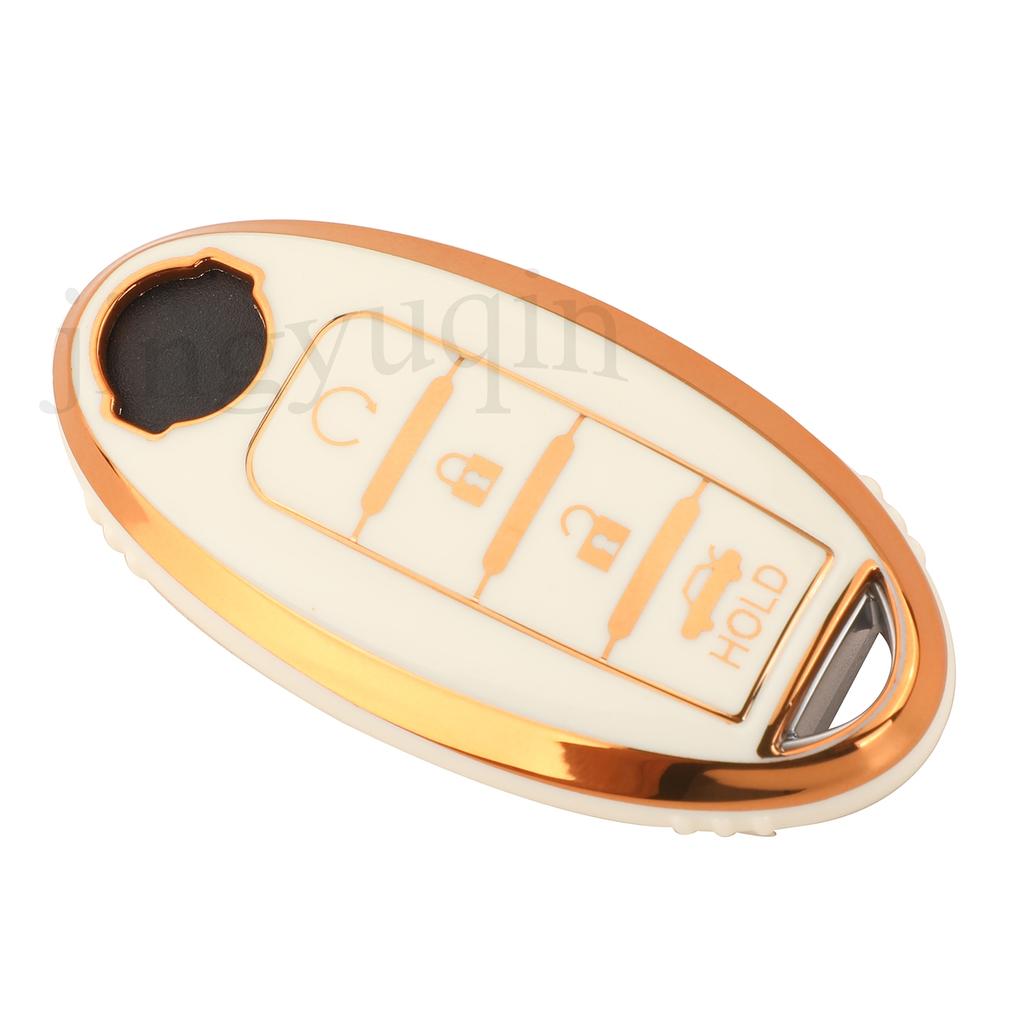 Jingyuqin Soft TPU Car Key Case Fob For Nissan Qashqai Juke J10 J11 X-Trail T32 T31 Kicks Tiida Pathfinder Note For Infiniti