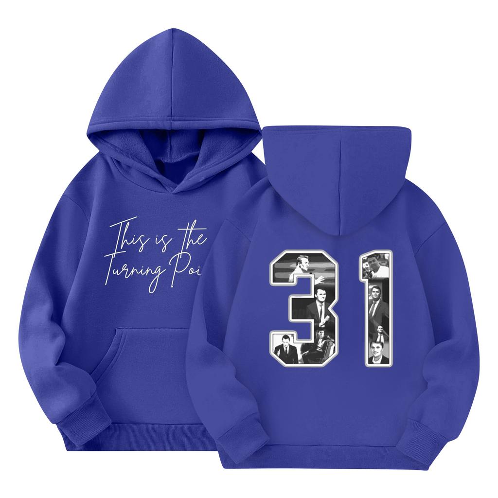 Children's Fashion Hooded Long Sleeved Printed Casual Pullover Sweatshirt Top