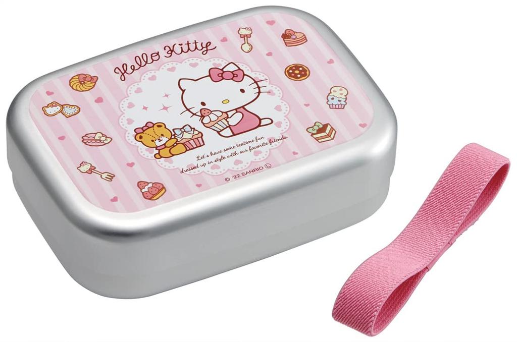 Skater Bento Hello for Made In Box, Kitty, Snacks, 370ml, Aluminum, Kids, Japan, ALB5NV-A