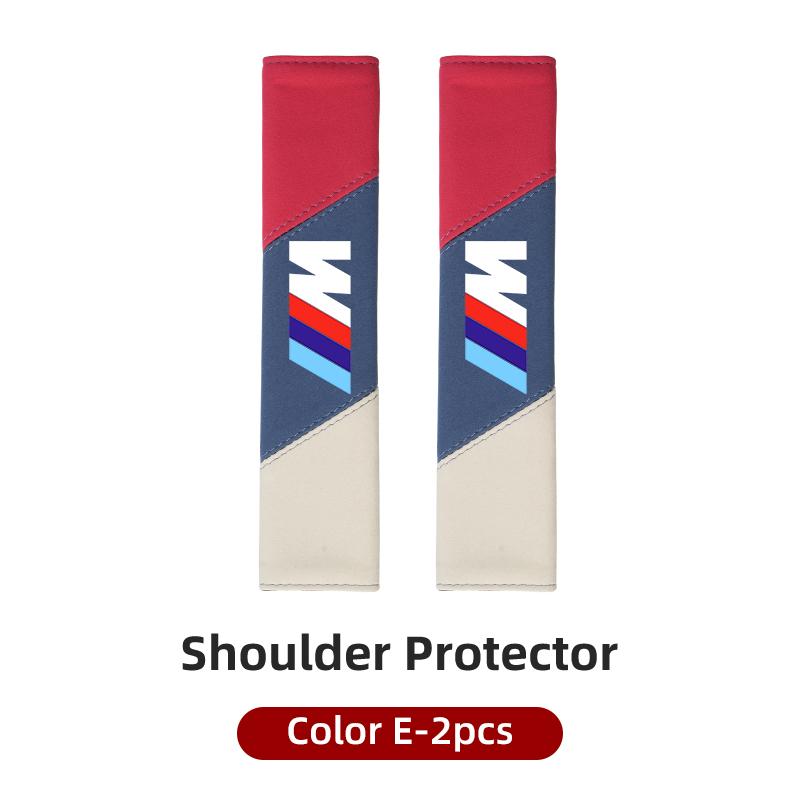 2025 Hot Fashion Car Safety Belt Shoulder Cover Protection Pads Cars Accessories For BMW Performance E46 E90 G11 F10 F30 G08 X6