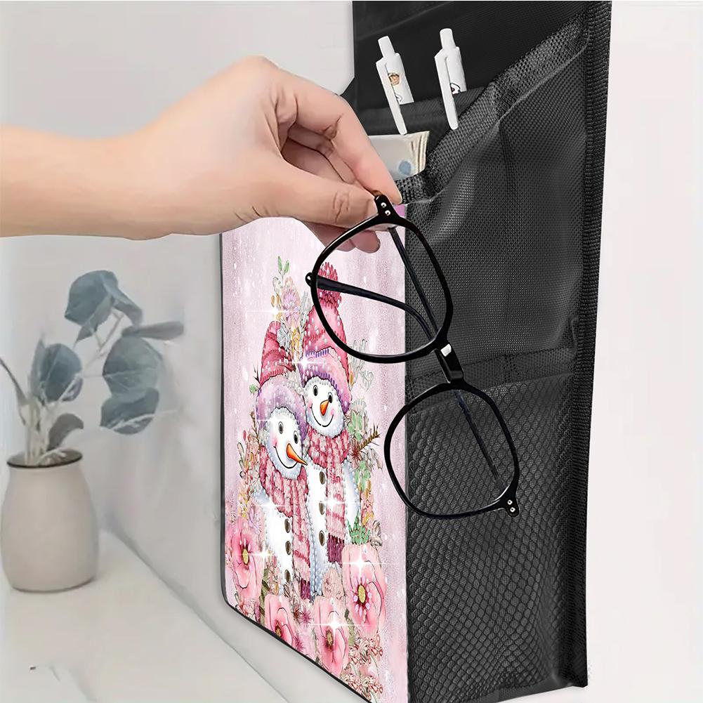 Christmas DIY Diamond Art Hanging Storage Bags Canvas Diamond Painting Hanging Storage Bag Diamond Painting Wall Hanging Bags