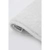 White Oval Pelt Woven Carpet Plush Soft Non-Slip Antibacterial