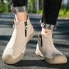 38-46 Pig Leather Boots Men Shoes Comfortable Ankle Boots for Men Casual Shoes Moccasins Men Casual Shoes