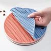 5Pcs Stylish and Practical Honeycomb Shaped Mats Heat Resistant Silicone Trivet Protect Your Countertops with This Placemat.