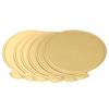 Golden Cake Cardboard Pastry Decorative Kit Disposable Round Cake Dessert Tray Paper Coasters Dessert Displays Tray 100Pcs/Pack