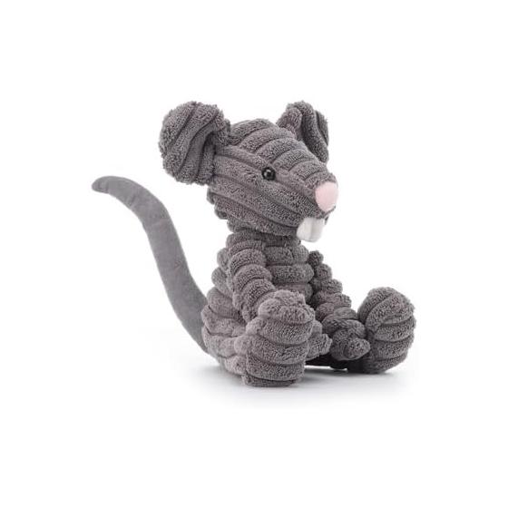 Apricot Lamb Corduroy Rat Plush Toy, Soft and Cute, Fluffy Corduroy Rat, 15cm