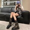 Womens Lolitas Knit Long Socks Flared Leg Warmers Harajuku Booties Socks Winter Warm Ankle Heap Socks