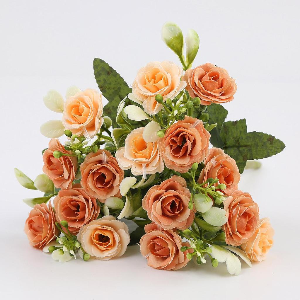 Nordic Style Silk Roses: 15-Head Artificial Floral Art for Home Decoration and Indoor Display