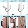Stainless Steel Door Inner Latch Buckle Security Home Door Bolts  Hardware Accessories
