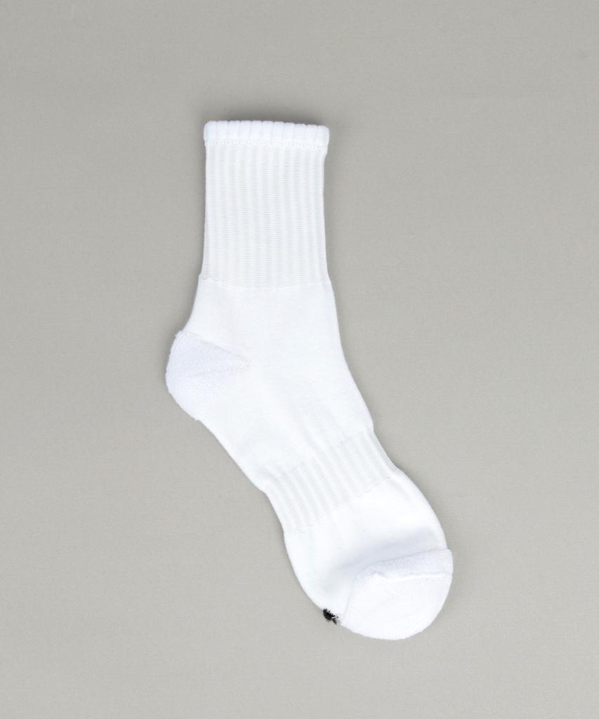 Ilogongchil [10Pack] Light Athletic Embossed Half Socks _Snow White/Black