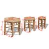 Garden Stool Set 3 Pieces Bamboo