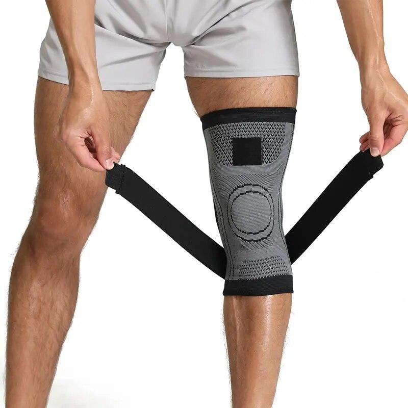 

Наколенники для защиты колена, спорт на открытом воздухе, вязаная повязка для езды на велосипеде, защита для фитнеса, игры в мяч, защита от давления