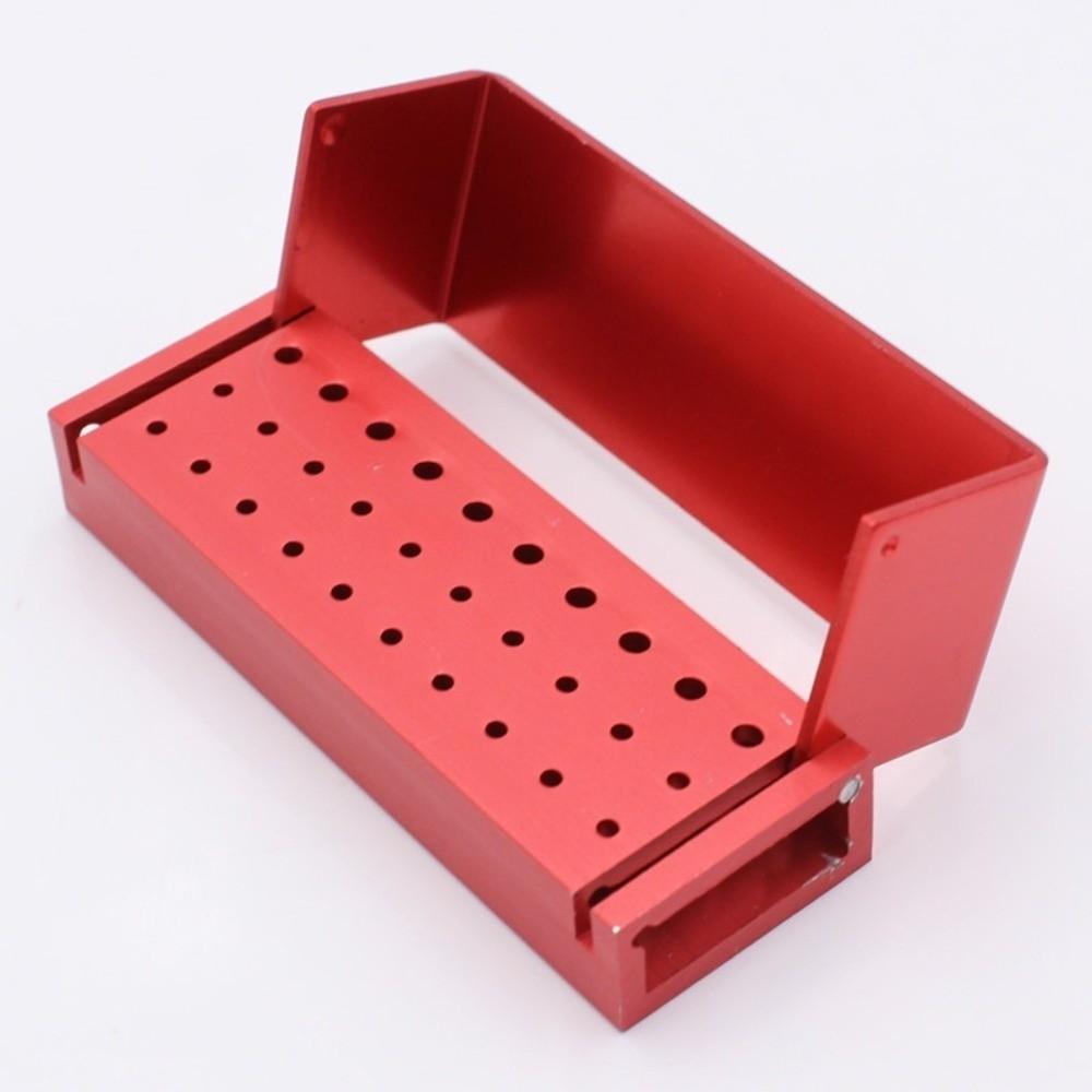 30 Holes Disinfection Box Case High Speed Dental Burs Organizer Dentist Office