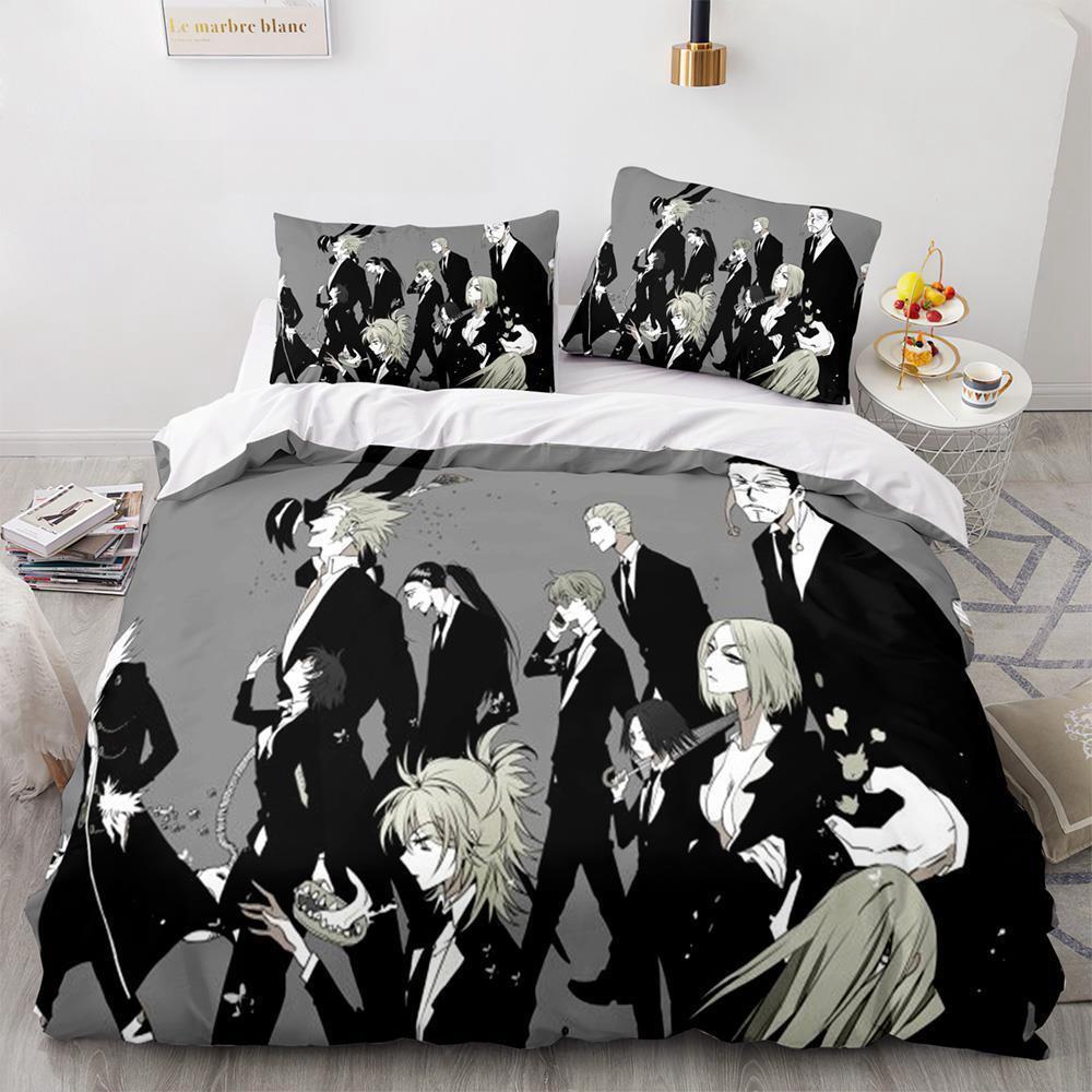 Fashion Anime HUNTER×HUNTER Bedding Set Single Twin Full Queen King Size Bed Set Adult Kid Bedroom Duvetcover Sets Home Textiles