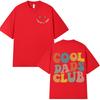 Cool Dad Club T-shirt Men Clothing Dads Birthday Short Sleeve T-shirts Grandfather Husband Homme Cotton T-shirt Tops Streetwear