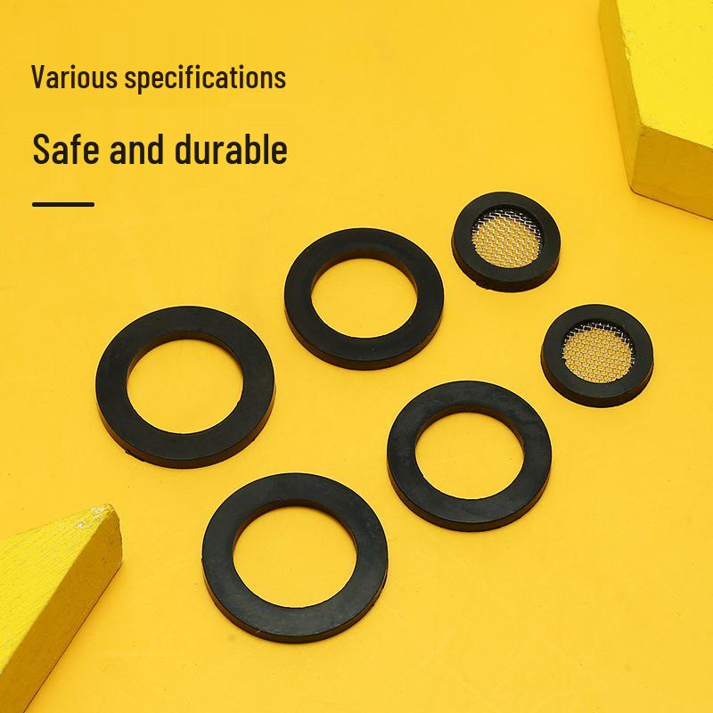 1/4 Inch Silicone Rubber Seal Ring for Water Heater and Pipe, Soft Corrugated Gasket, Shower Connector.