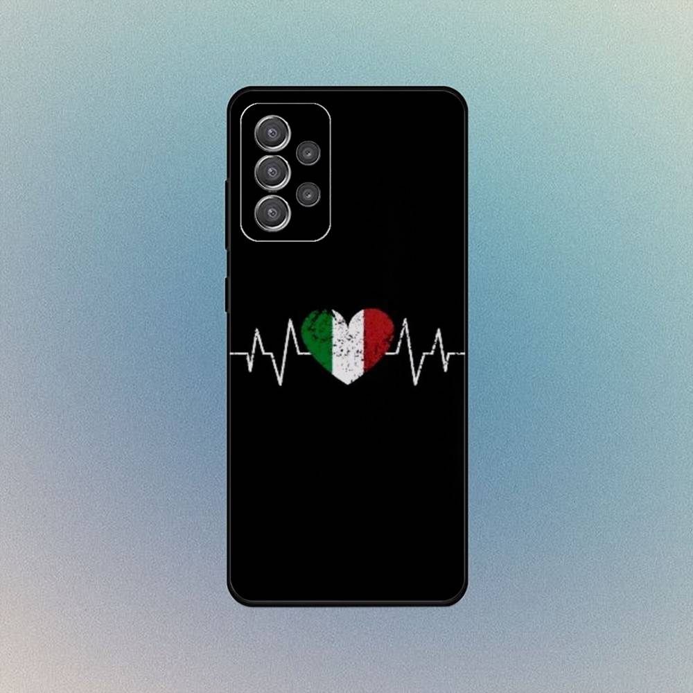 Map Italy Flag Phone Case For Samsung S25,S24,S21,S22,S23,S30,Ultra,S20,Plus,Fe,Lite,Note,10,9,5G Black Cover