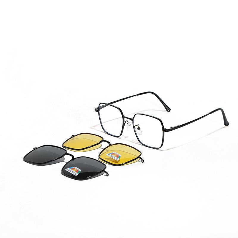 

Очки квадратные поляризованные солнцезащитные очки женские большие поляризованные очки металлические солнцезащитные очки мужские чёрный