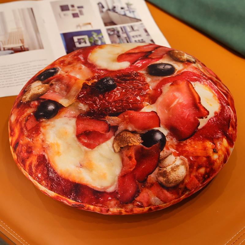 Creative Simulation Food Pizza Throw Pillow Plush Toy Home Sofa Pillow Cushion Doll Activity Gift